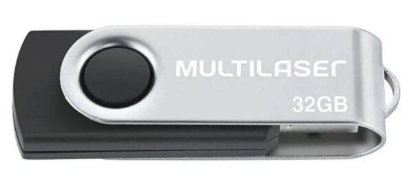Pen Drive 32g Multilaser Twist Preto - Imagem 2