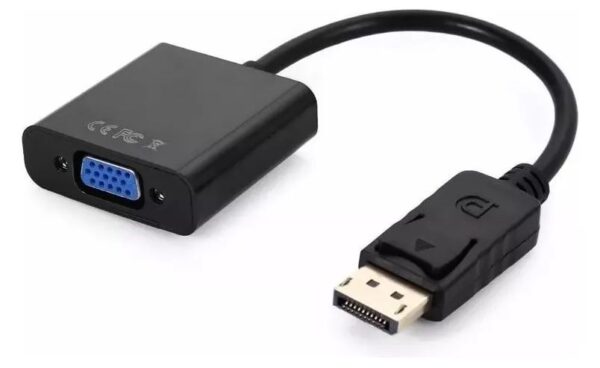 Cabo Adaptador Displayport Macho X Vga Femea - Imagem 2