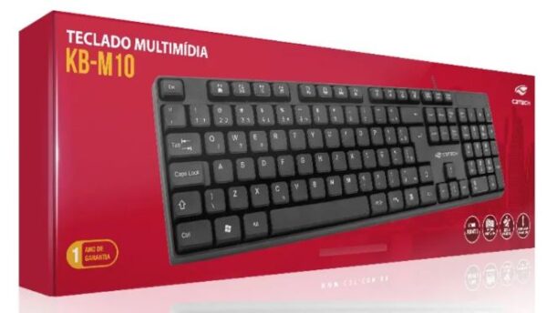 Teclado Multimídia KB-M10 USB ABNT2 - Imagem 5
