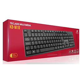 Teclado Multimídia KB-M10 USB ABNT2