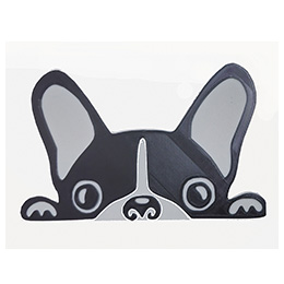 Quadro Decorativo Placa 3D Cachorro Bulldog Frances