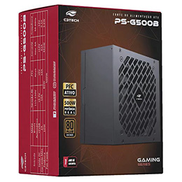 Fonte Gamer ATX 500W C3 Tech 80 Plus Bronze