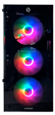 Gabinete Gamer Hayom 4 Fans Sfonte Rgb Atx Midtower Gb1749 Preto - Imagem 3
