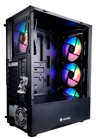 Gabinete Gamer Hayom 4 Fans Sfonte Rgb Atx Midtower Gb1749 Preto - Imagem 6