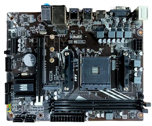 Placa Mãe A320 Am4 Amd Ryzen Lan 10100 32gb 6 Gbs Usb 3.0 - Imagem 3
