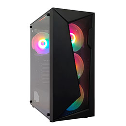 Gabinete Gamer Duex 305m, 4x Fans RGB, Preto