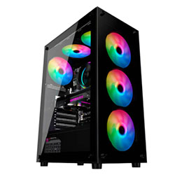 Gabinete Gamer Duex 305t, Sem Fans, Mini Tower, Black, Dx305t