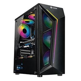 Gabinete Gamer Hayom Gb1713 C 4 Fans Rgb Cor Preto
