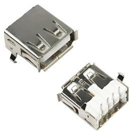 Conector USB Tipo A Fêmea 90°