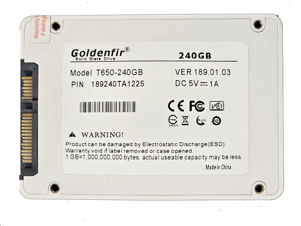 SSD Goldenfir 240GB Interno 2.5" SATA III - Imagem 3